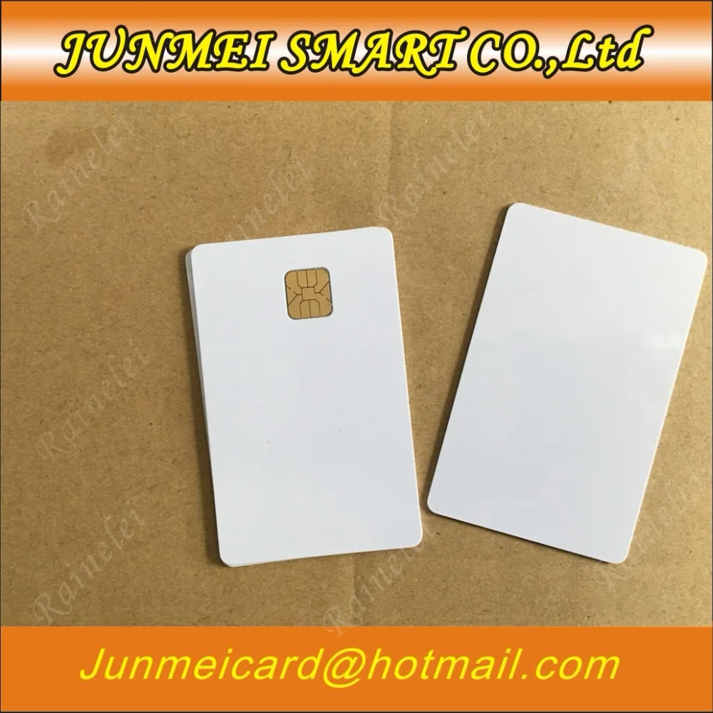 50PCS ISO 7816 Contact AT24C64 Chip Smart IC Blank PVC Card with 64K Memory For Access control system