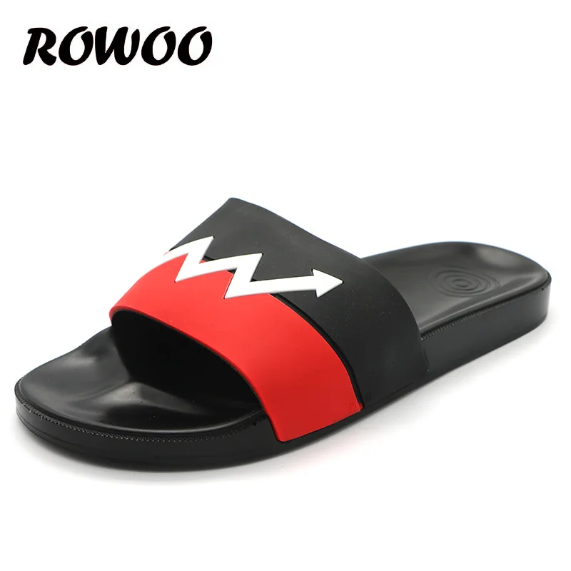 Men\'s Slides Slippers Summer Flats 2023 Male Shoes Breathable Beach Bathroom Poor Shower Sandals Non-Slip Wholesale Dropshipping