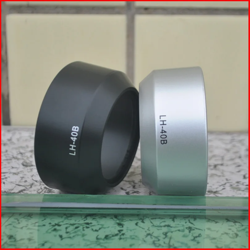 Professional 45mm Lens Hood LH-40B for 0lympus M.Zuiko Digital F1.8 Lens Sliver 37mm