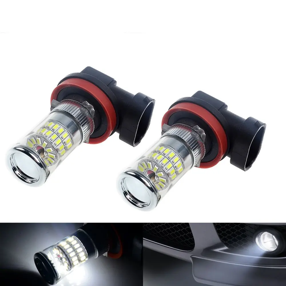 

H8 LED Fog Light Ampoule Lampe Diurne Feux 3014 SMD 48W 6000K