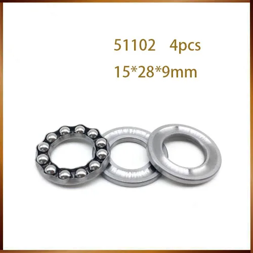 51102 4 pcs Plane thrust ball bearing  51100 51101 51102 51103 51104 51105 51106 51107 51108 2018 hot sale free shipping