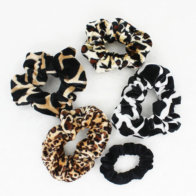 Leopard Women Hair Accesorios Ladies Hair Tie Striped Lady Scrunchies Ponytail Hair Female Girl Holder Rope Hair Accessories