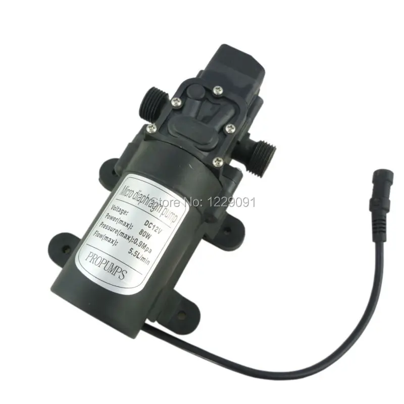 

automatic pressure switch small electric water pumps DC 12V 80w 5.5L/min with Dc plug