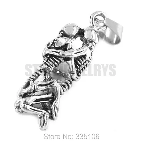 Free shipping! The Love to Die Pendant Stainless Steel Jewelry Fashion Skull Biker Pendant Lovers Pendant SWP0293