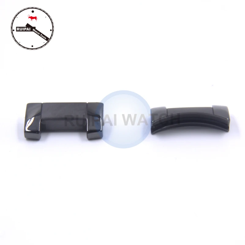 Wholesale 2pcs/lot Ceramic Watch Strap Accessories End Piece Parts Replacement for AR1451 / AR1452 Ceramic Watch strap