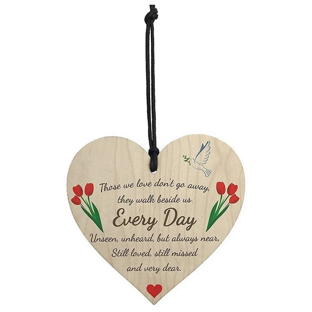 Wooden Heart-shaped Wood Crafts Novelty Special Use Christmas Costumes DIY Tree Decorations Wine Label Every Day Small Pendant