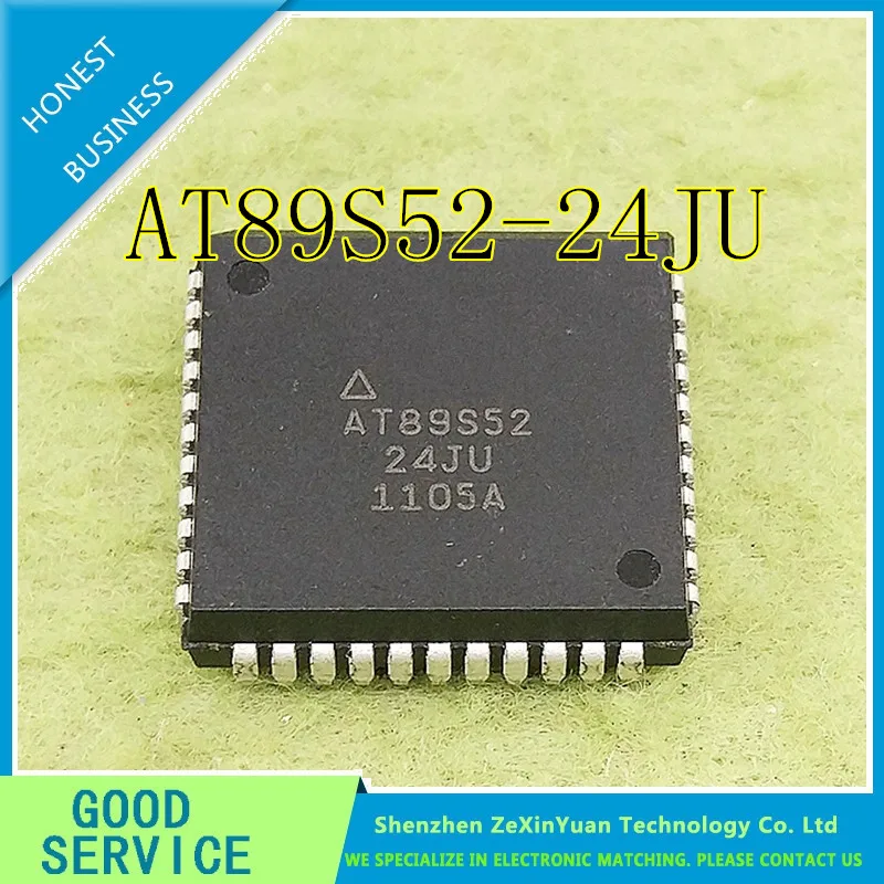 

10PCS/LOT AT89S52-24JU AT89S52-24 AT89S52 PLCC-44 8 bit microcontroller chip