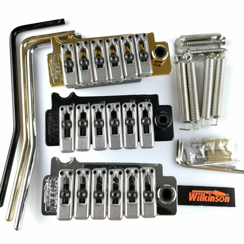 New Wilkinson WVS50IIK Electric guitar tremolo bridge Tremolo System silver Black and Gold