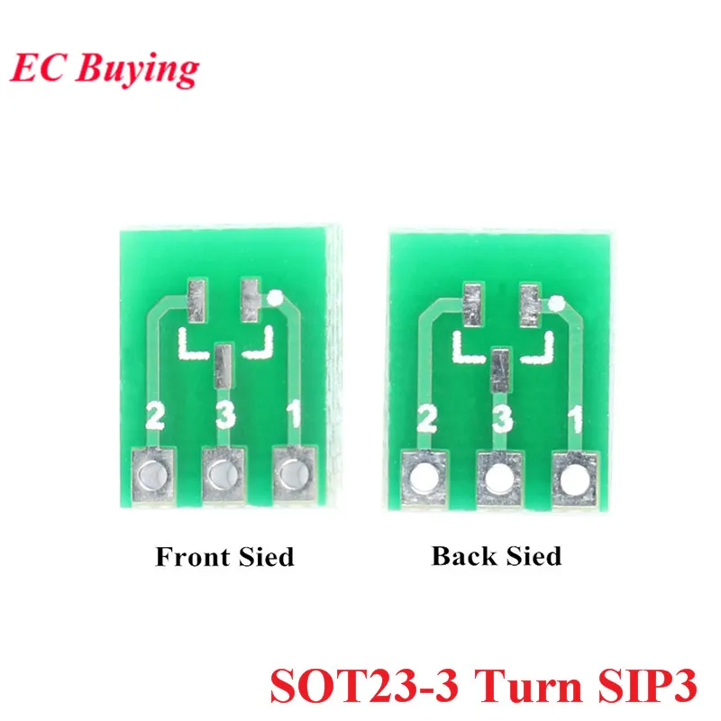 2-100 szt. SOT23 SOT23-3 Konwerter SMD na DIP SIP3 Dwustronny Adapter Płytka Konwertująca SOT SIP Gniazdo IC Płytka PCB Zestaw D