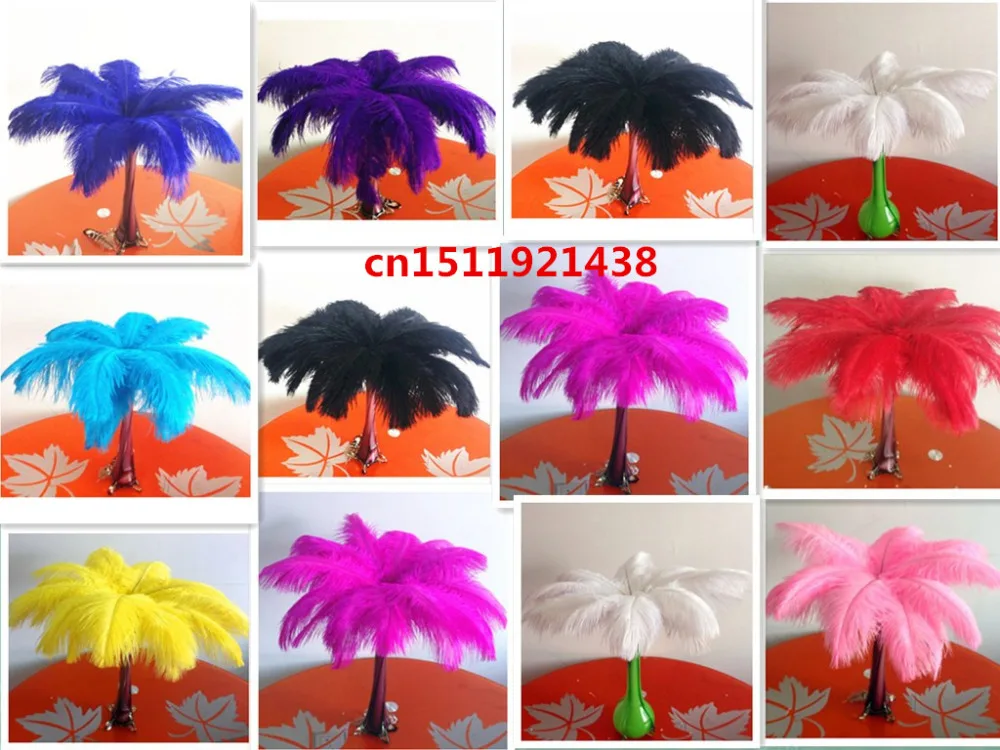 

Free shipping wholesale 500pcs high quality natural ostrich feathers 15-20cm/6-8inch Decorative diy Clothing accessories wedding