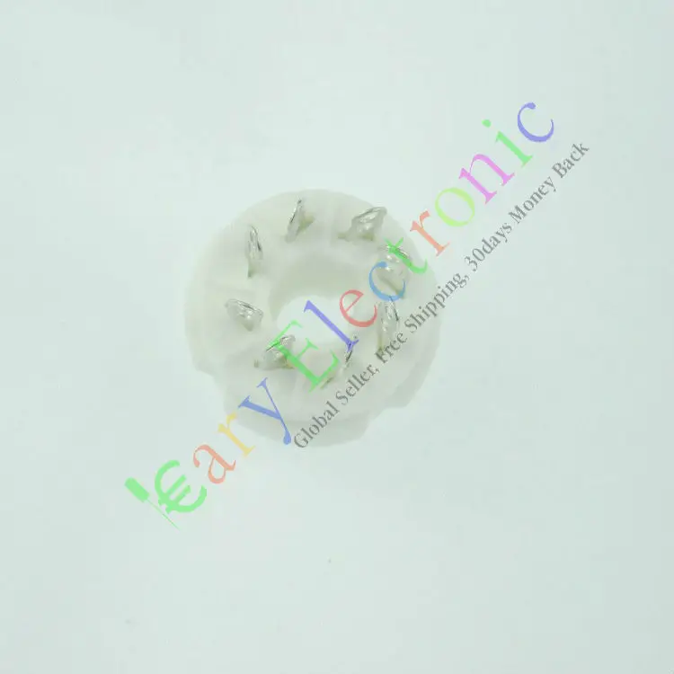 Tubo de vacío de cerámica de 8 pines, base de válvula octal Fr KT88 EL34B 6550 6SN7 amp, venta al por mayor y al por menor, 4 Uds., envío gratis