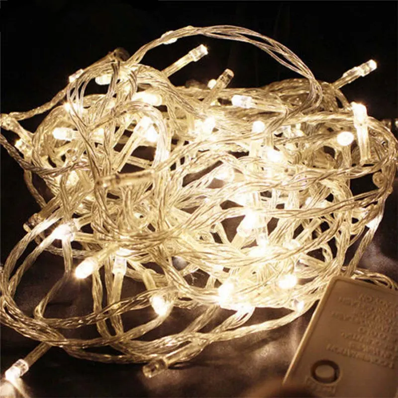 ECLH Holiday Led Christmas Lights Outdoor 100M 50M 30M 20M 10M 5M Led String Lights Decoration For Party Holiday Wedding Garland