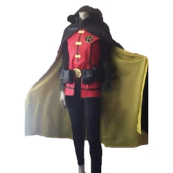 Tim Drake Red Robin Cosplay Costume mask Halloween Uniform Custome 110