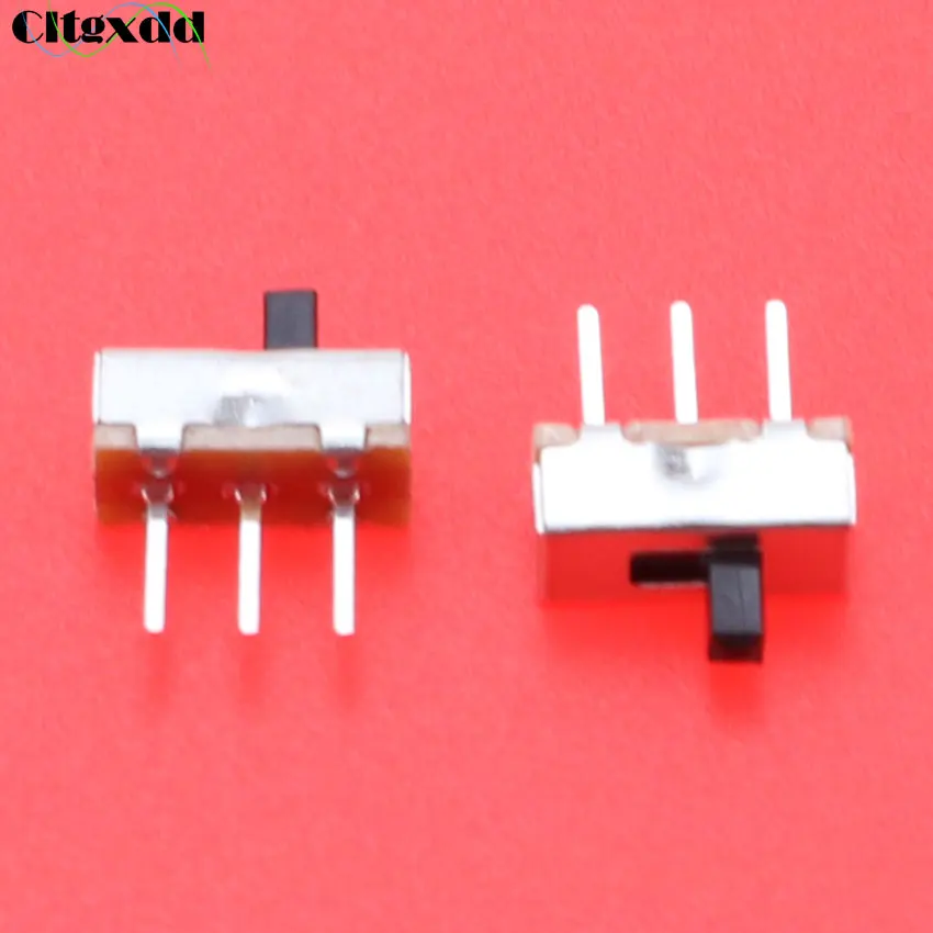 cltgxdd 1 Piece SS12D00G3 Toggle Switch 2 Position SPDT 1P2T 3 Pin PCB Panel Interruptor on-off Mini Vertical Slide Switch