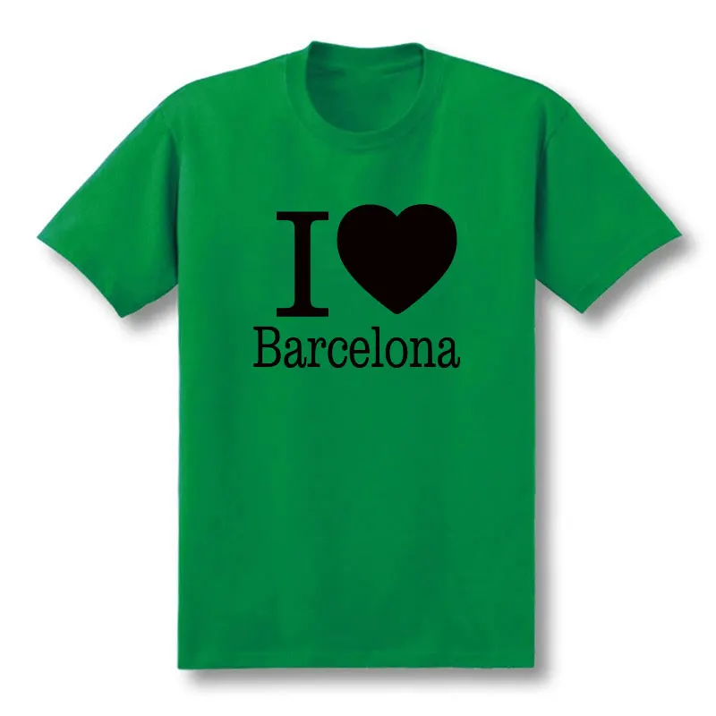 Summer Love Barcelona T-Shirt da uomo creativa T-Shirt da uomo 2019 nuova manica corta O collo in cotone Casual Top Tee