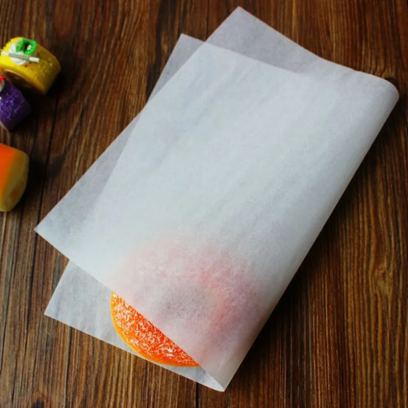 White Wrappers Fast Food Paper Bread Burger Fries Wrapping Wax Papers Cooking Kitchen Packing Papers 12