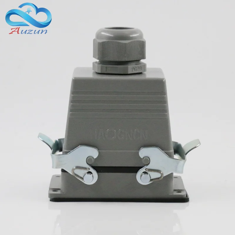 

Rectangular H32B - HE - 032-1 heavy air 32 pin connector plug at the top of the line 16 a500v two retaining screw