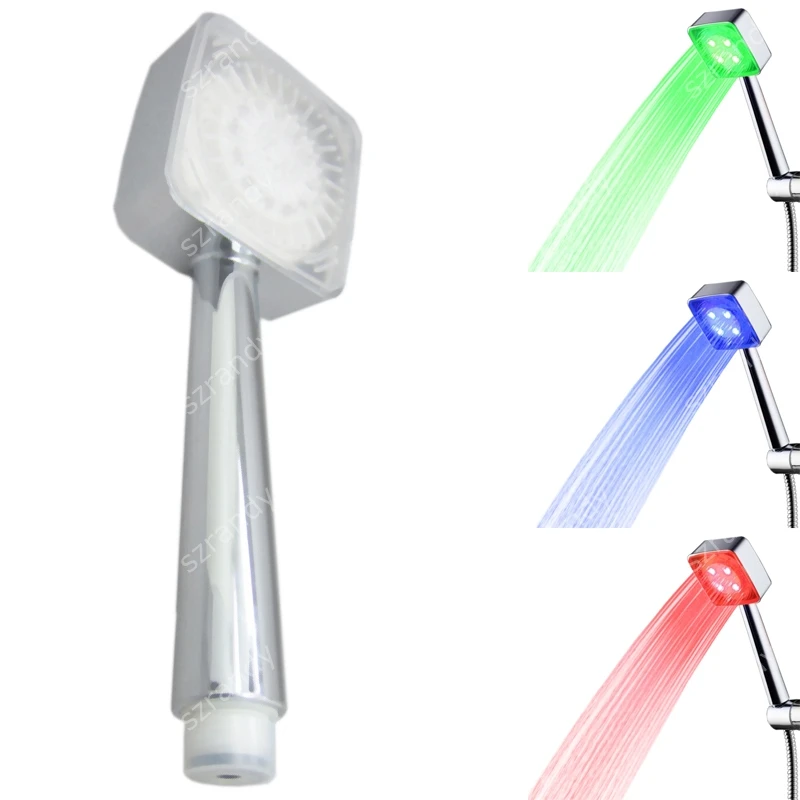 Hydropower Handheld Water-Saving LED Shower Head