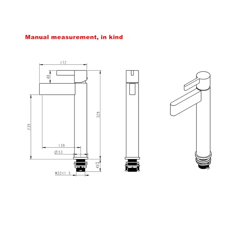 Smesiteli Solid Brass Matte Black Finish Unique Style Bathroom Sink Faucet Vessel One Hole/Handle Lavatory Tap