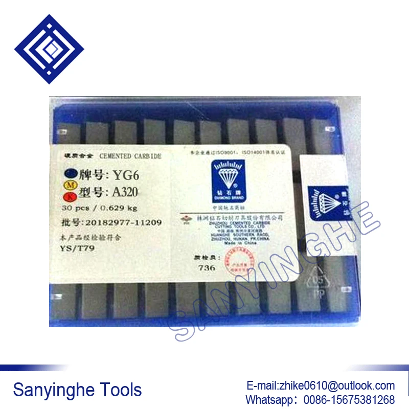 YG6 A320  carbide turning tool 30pcs/lots finish machining Welding cutting end face external cutter inserts inner cutter