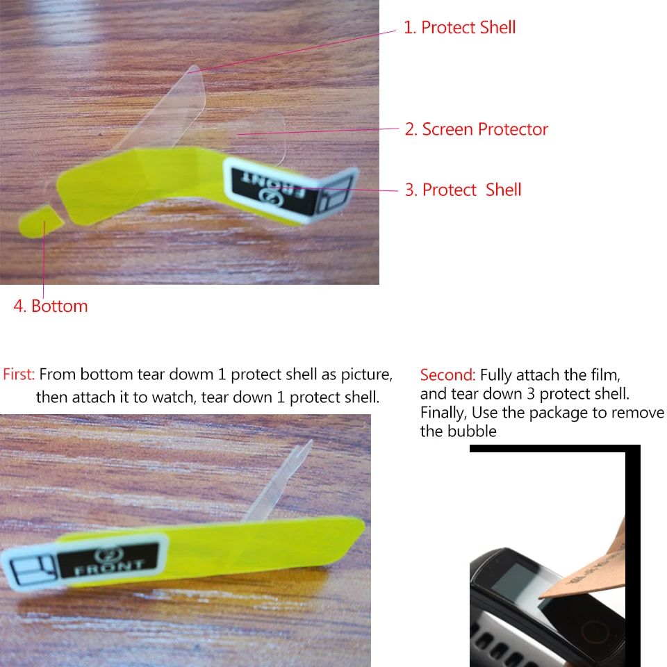 Мягкая защитная пленка HD для экрана Huawei Honor Band 4, тонкая пленка для предотвращения столкновений, защитная пленка для умных часов Honor Band 4, бег