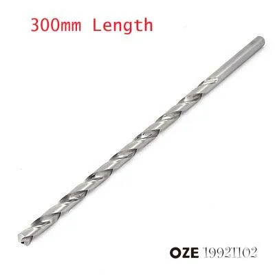 

OZE19921102 Silver Tone High Speed Steel 300mm Length Twist Drilling Drill Bit Dia. 5mm/6mm/7mm/8mm/9mm/10mm/11mm