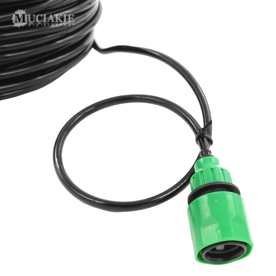 Mangueira de água de jardim com conector rápido, Micro Drip Misting, Irrigation Tubing Pipe, 1/4 \'\', novo, 4mm, 7mm, 10 m, 20 m, 25 m, 40 m