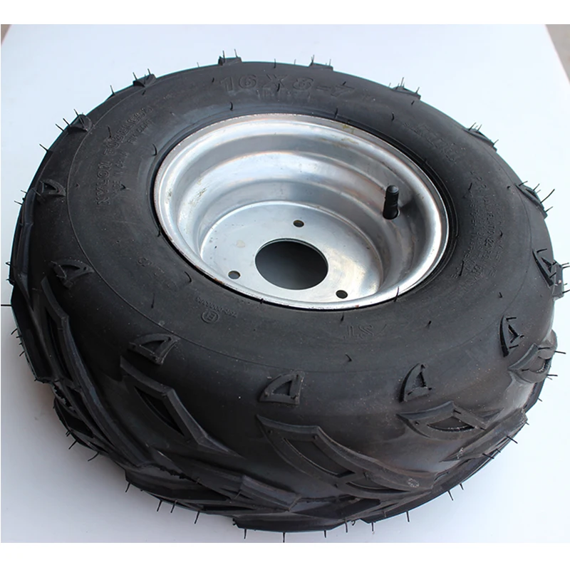 Tubeless Tire 16X8-7 ATV Beach Car Kart Small Bull Tyres 16 X 8 - 7 with Hub Rim