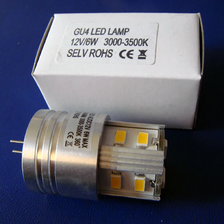 

High quality 12VAC/DC 6w G4 led lights,LED G4 bulb 12V led GU4 Downlights G4 Led crystal light,led G4 12V free shipping 5pcs/lot