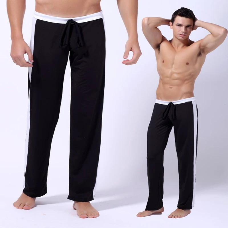 Free shipping New men yoga pants exercise pants fitness home straight running pants clothing custom-made