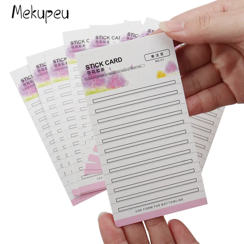 Wimpernständer Wimpernkleber Palette 10 teile/los Wimpernverlängerungswerkzeuge Wimpernhalter Aufkleber Pads Ständer – Detail 5