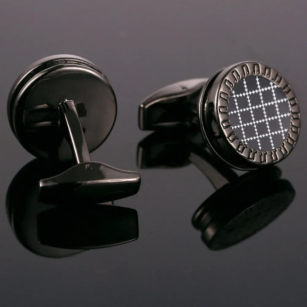 VAGULA Round Cufflinks Wedding Gift Suit Shirt Buttons Cuff links Top Luxury Brand Bonito Gemelos 10195