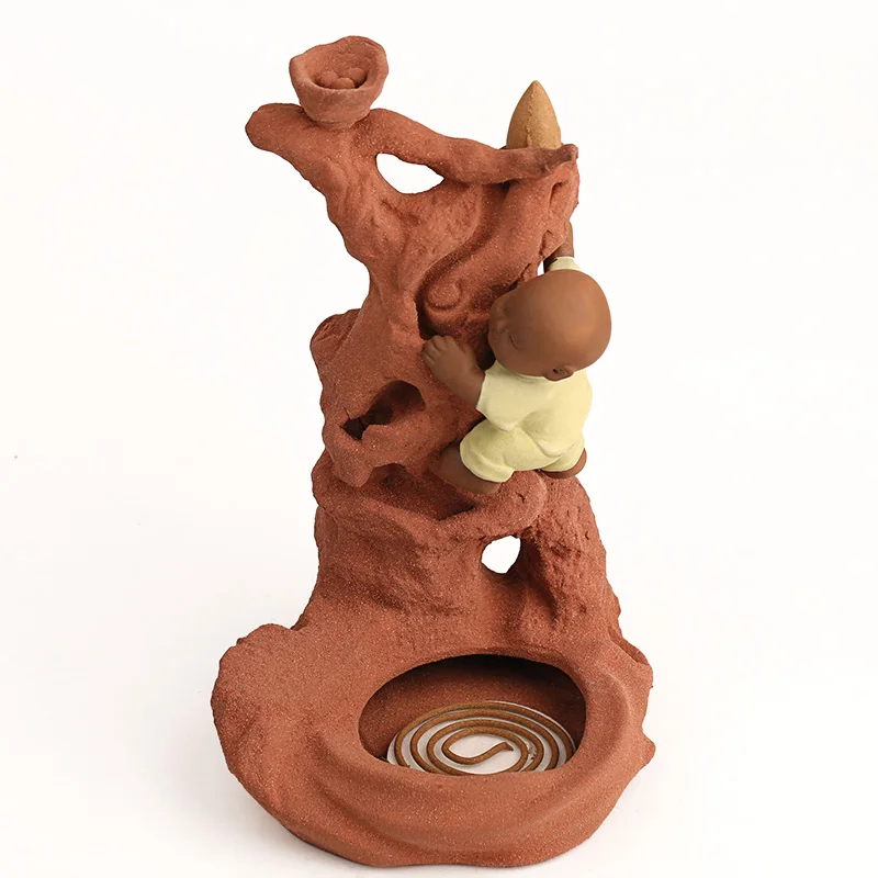 Playful back back smoke smoke incense sink ceramic tea incense incense sandalwood Xiangxiang pet Tray Tower Road equipment