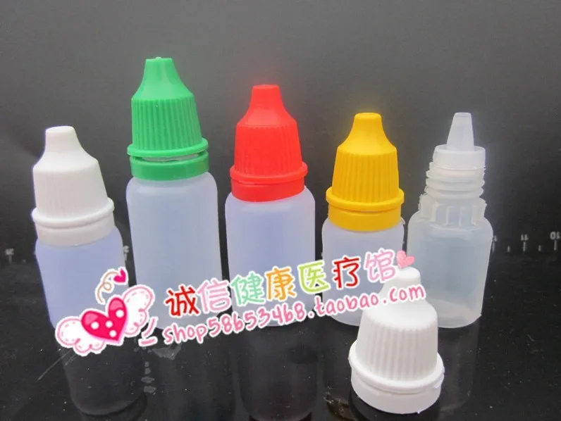 30 pcs 30 ml plastic dropper bottle, clear drop bottle with Pilfer Proof Cap color cap