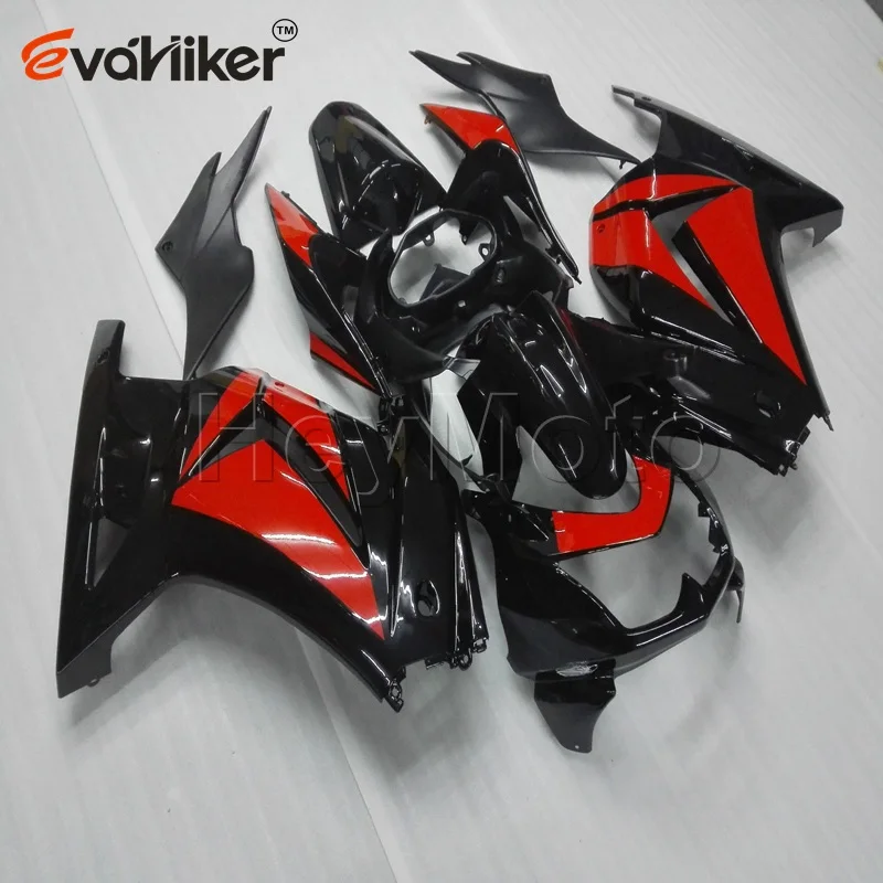 ABS Plastic fairing for ZX250R EX250 2008 2009 2010 2011 2012 red black EX 250 08 09 10 11 12 motorcycle panels Injection mold