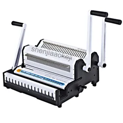 iron ring binding machine full knife double coil hanging desk calendar Manual Punch machine bookbinding machine 1pc