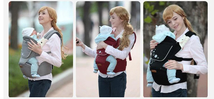 aimama  baby carrier Breathable Multifunctional ergonomic Baby Carrier Kangaroo Baby Carriage Hipseat Sling Wrap Backpack