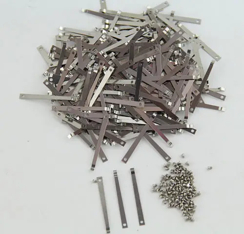 50 Pcs Clarinet /sax Leaf Springs Parts +50pcs Springs Screws