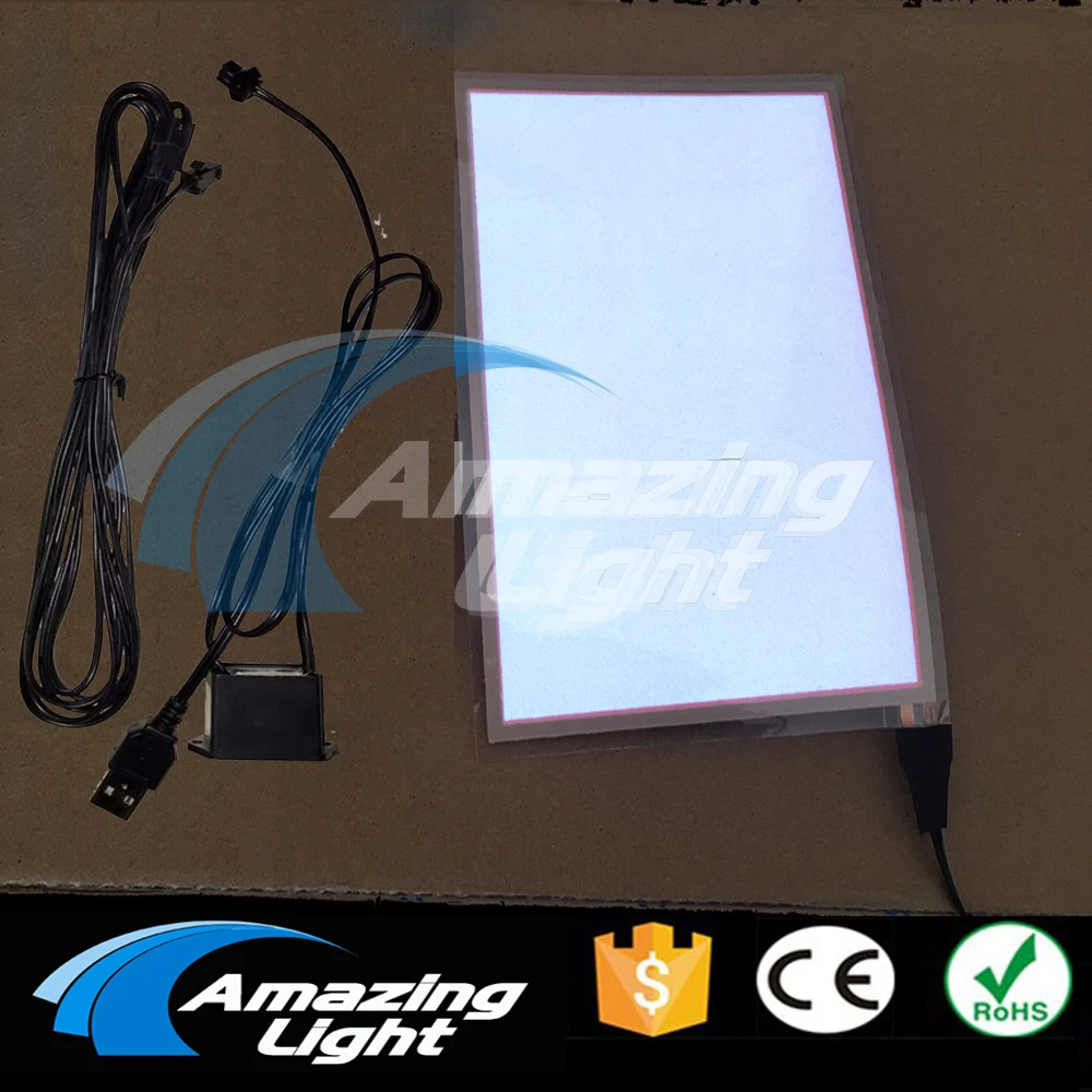 Advertising Light A6(148*105mm) El Backlight Panel  Athermic Foil Paper With Inverter