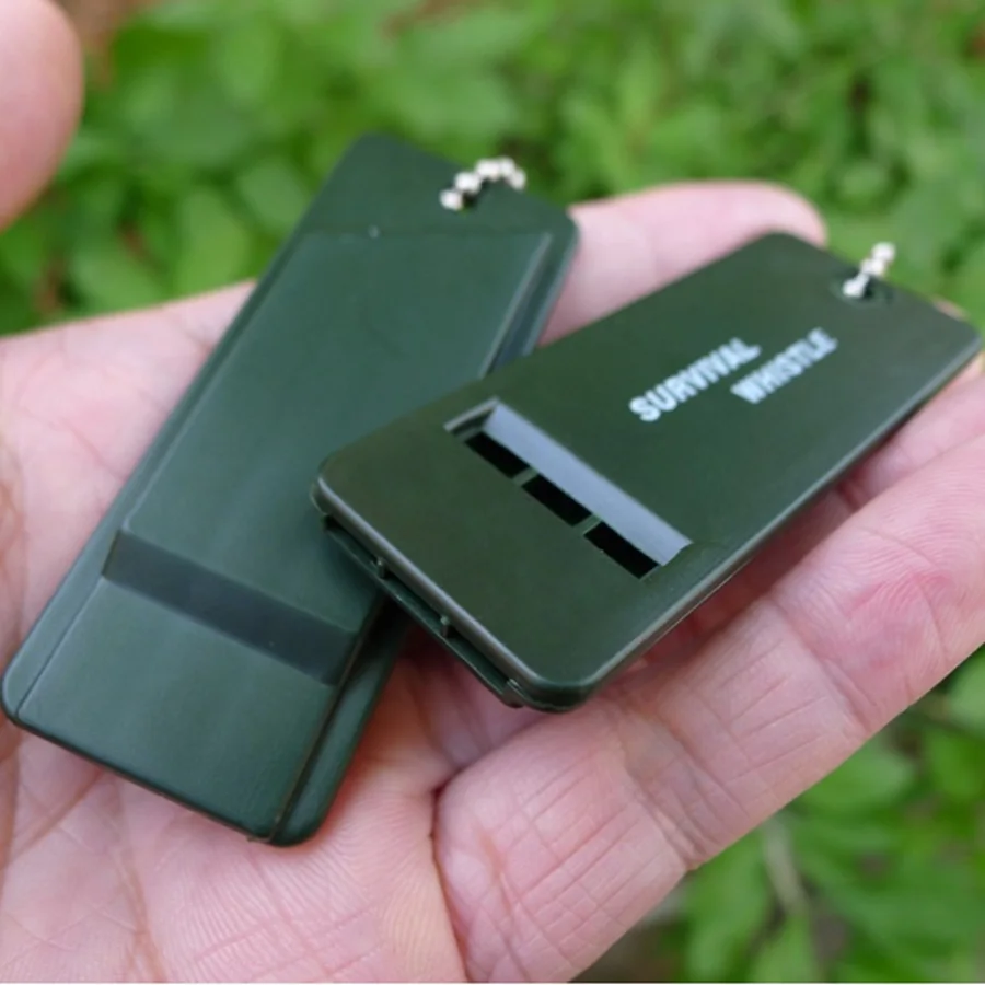 EDC tool outdoor Camping equipment Multi Survive Whistle Military Hiking Adventure Rescue Emergency Signal keychain WhistleFW020