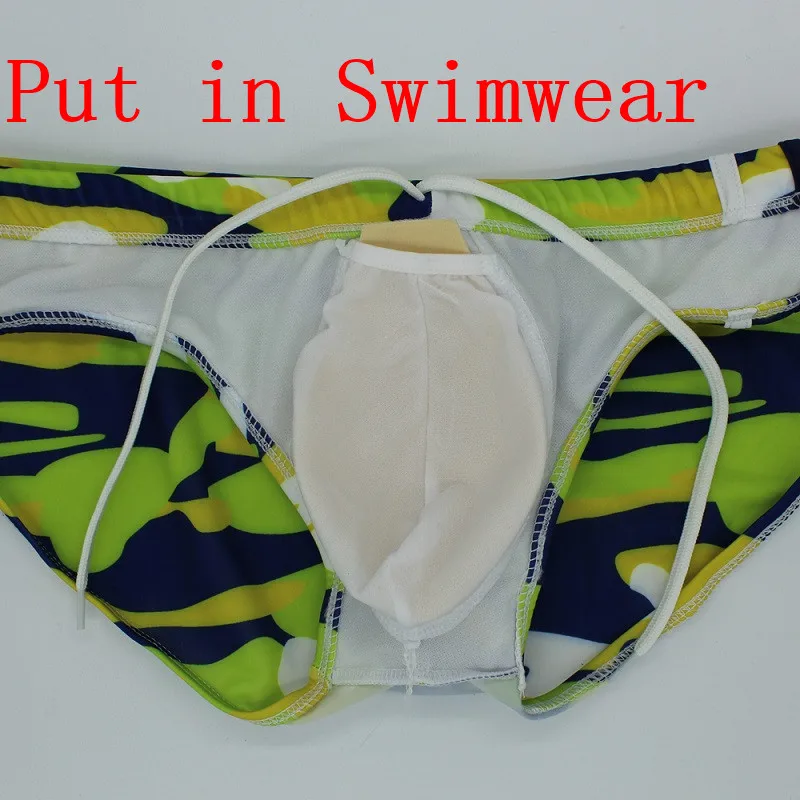 Ropa interior sexy para hombre, calzoncillos con copa de realce acolchada, almohadilla para realzar el pene, pantalones cortos, suspensorio Gay, 2