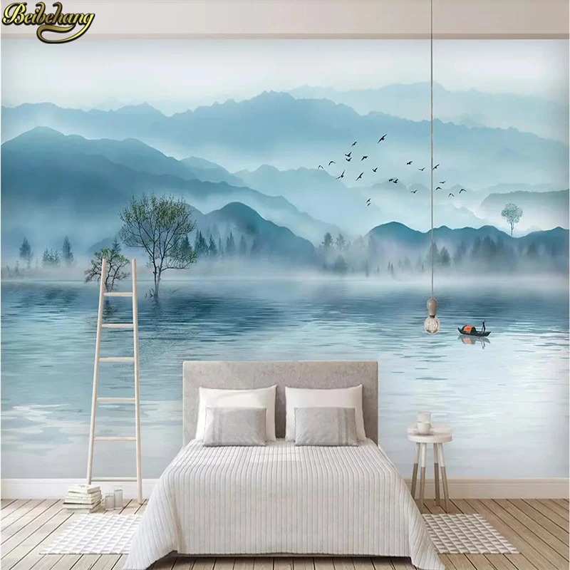 

Обои для фотосъемки с пейзажем, Фотофон из бумаги, 3d Пол, настенное украшение для столовой, домашний декор