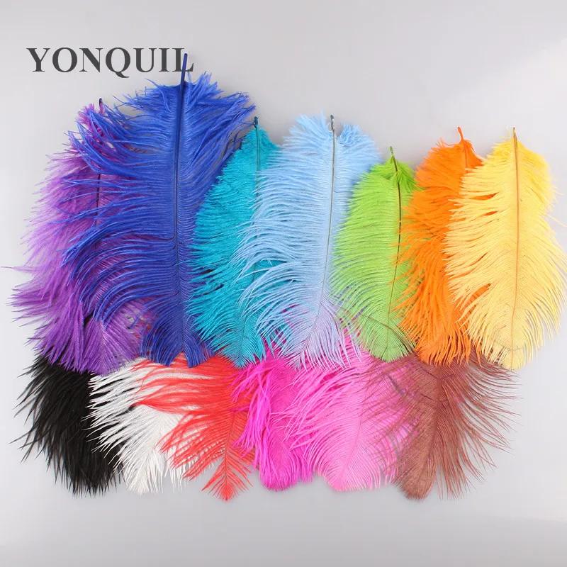 

6"-8"/15-20Cm Ostrich Feathers Plumage Flapper Dresses for Rraft DIY Accessories 12 Colors Available 100Pcs/Lot