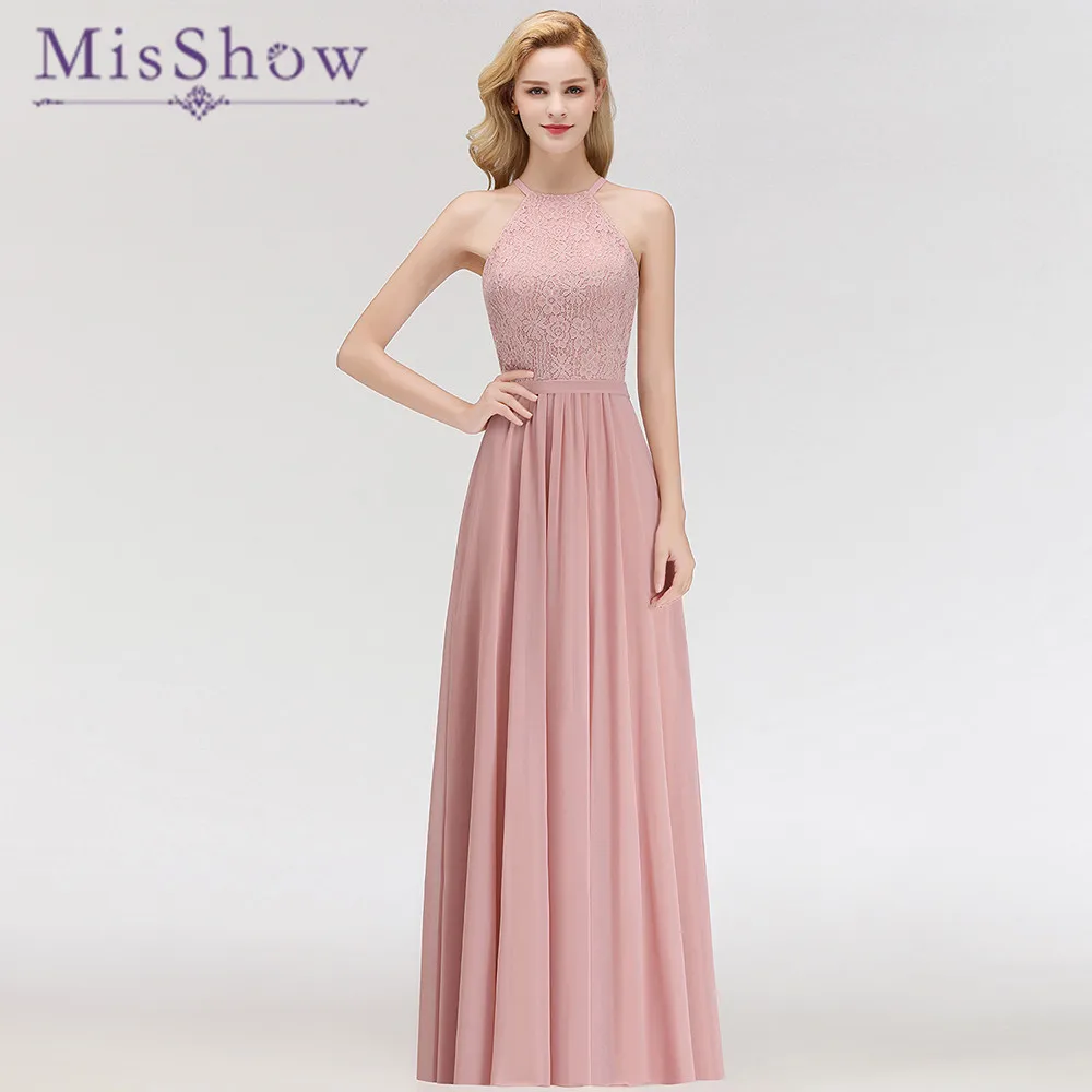 robe demoiselle d’honneur de mariage Sleeveless Lace Bridesmaid Dresses Elegant Long Women Formal Evening Party Gowns Prom Dress