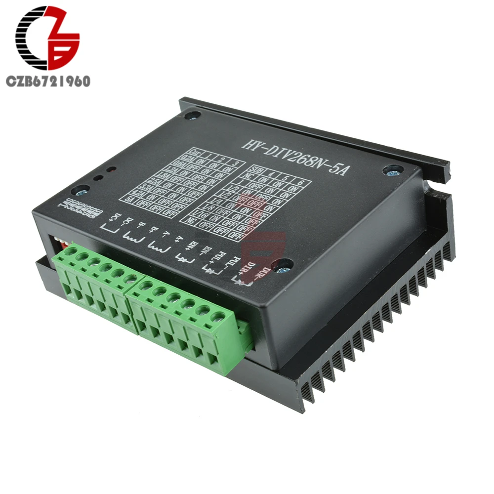 TB6600 4A 5A 1 Axis Stepper Motor Driver Controller Board DC 12V-48V 2 4 Phase Hybrid CNC Motor Drive Control for Arduino