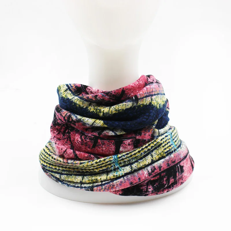 New Fashion Autumn Women Floral Adult Warm Hat Scarf Two Used Polyester Hip Hop Caps Beanies Skullies For Girl Bonnet mx-305