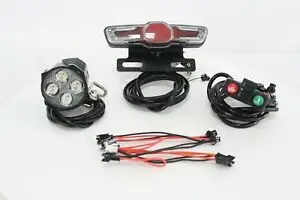 

Electric Bicycle 24V 36V 48V 60V Universal Headlight Tail Rear Lights LED include Bake Light