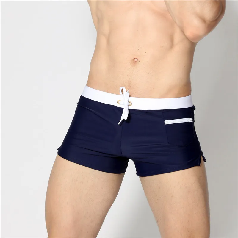 GANYANR Brand Gay Men Swimwear Brief Shorts Swimsuit Swimming Trunks Male Swim Surf Bathing Suit Sexy Pouch 2017 Low Waist Sunga