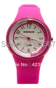 XONIX Boys Girls Sports Watches Quartz Waterproof 100m Swimming Diving Jelly Soprts Children watches Gift