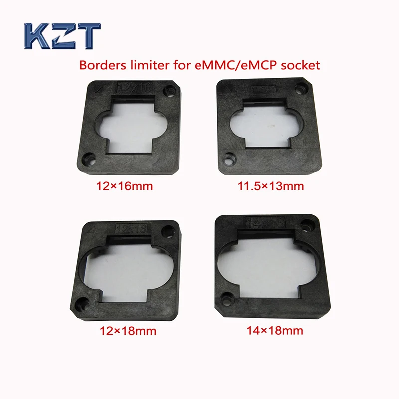 eMMC/eMCP test Socket borders limiter frame guider 11.5*13mm,12*16mm ,12*18mm ,14*18mm , for clamshell structure socket